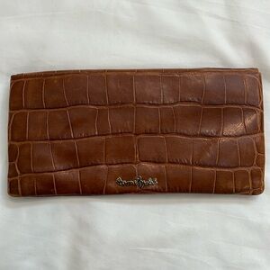 Henri Bendel leather clutch